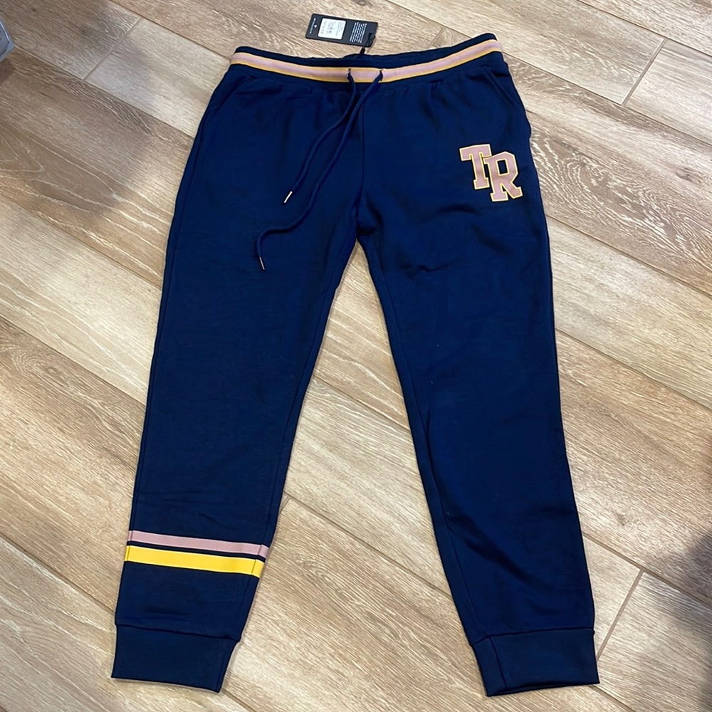 True Religion Ace Blue Collegiate Jogger LARGE